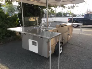 Mobile Griddle Steamer Cart - Food Carts by Apollo Custom Manufacturing