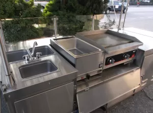 Mobile Griddle Steamer Cart - Food Carts by Apollo Custom Manufacturing